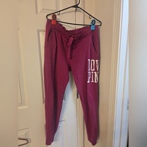 PINK Victoria's Secret Kids Sweatpants - Magenta